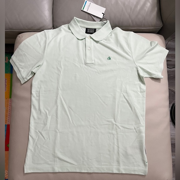 NWT - Scotch & Soda Men’s Classic Logo Polo Shirt - Size L - Picture 4 of 10